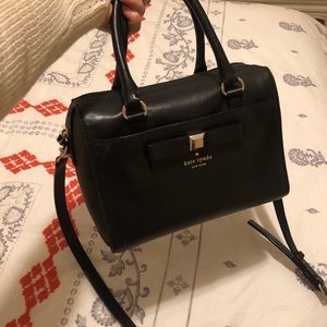 Kate spade black crossbody bow